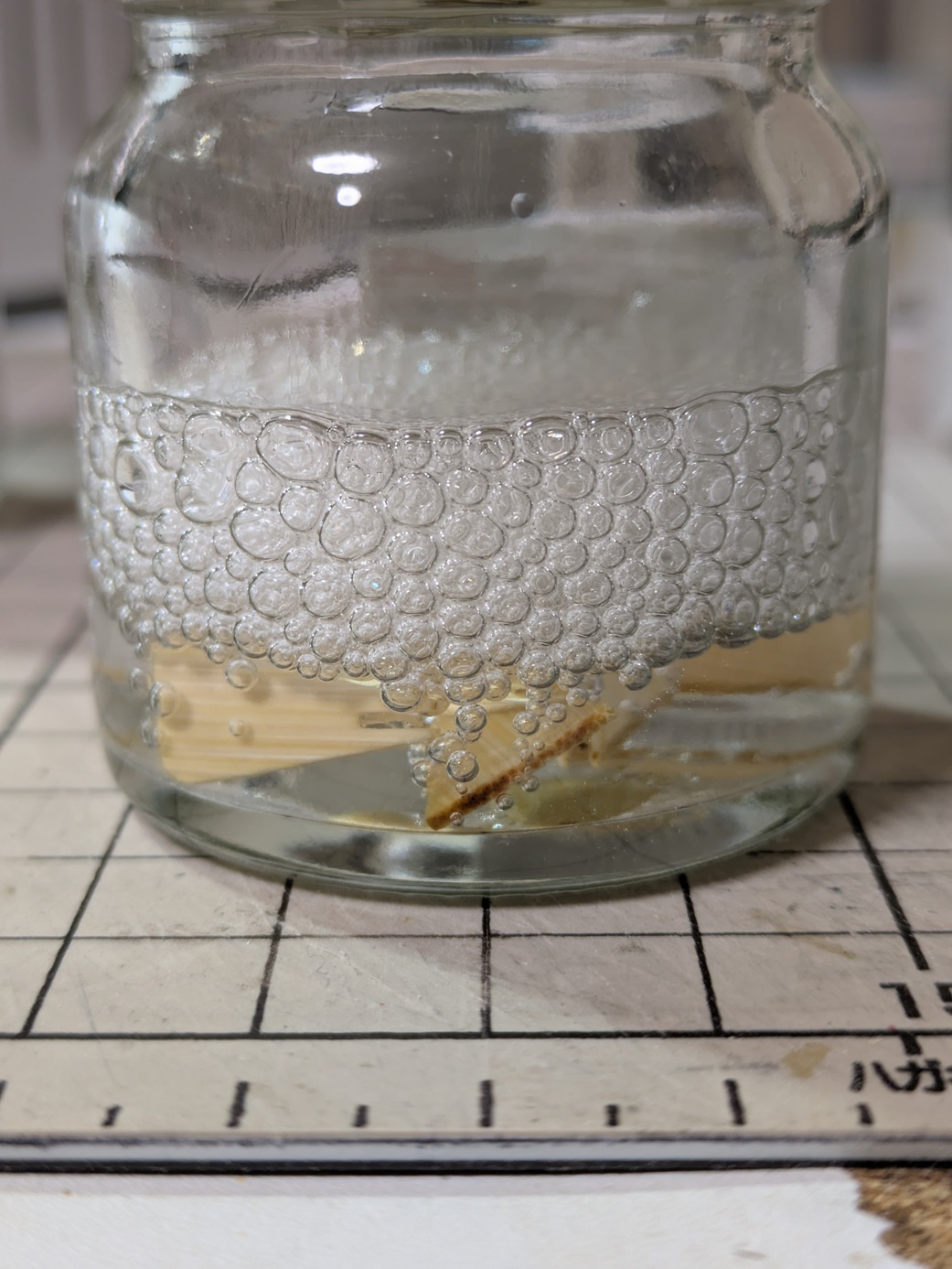 竹浸漬道具で空気を抜いた状態